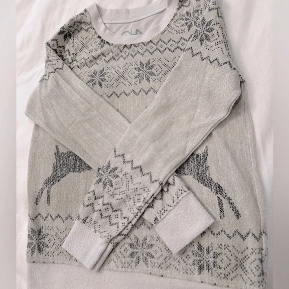 Chaser brand holiday reindeer long sleeve - Picture 5 of 6